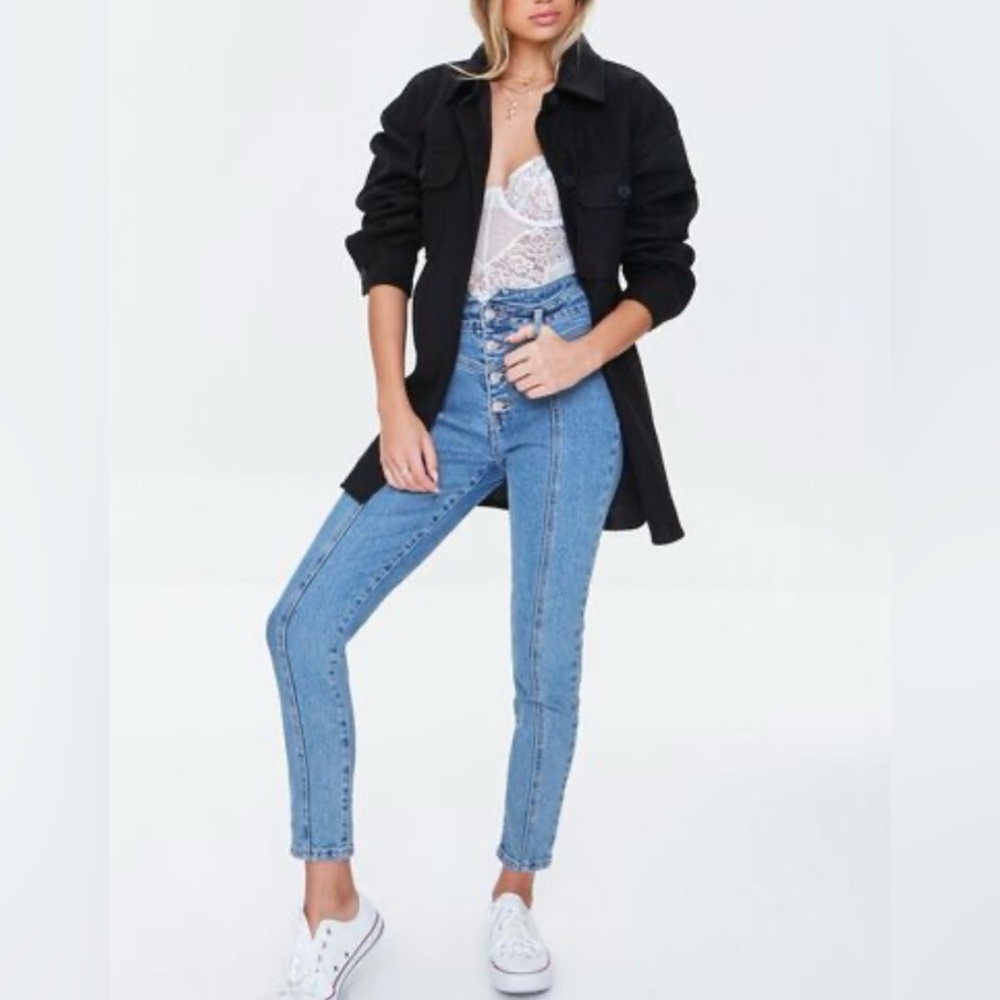 Forever 21 Oversized Button Front Shacket - image 2